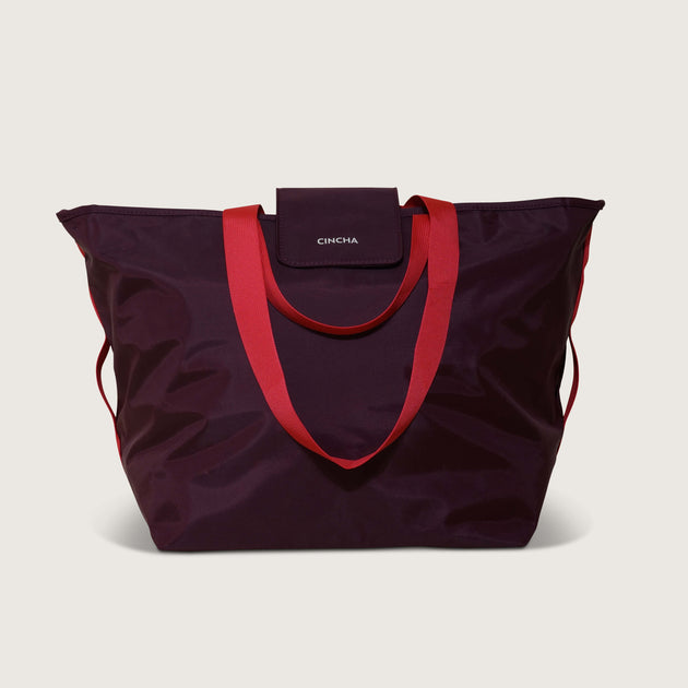 The Nylon Zip-All Tote - Merlot – Cincha Travel