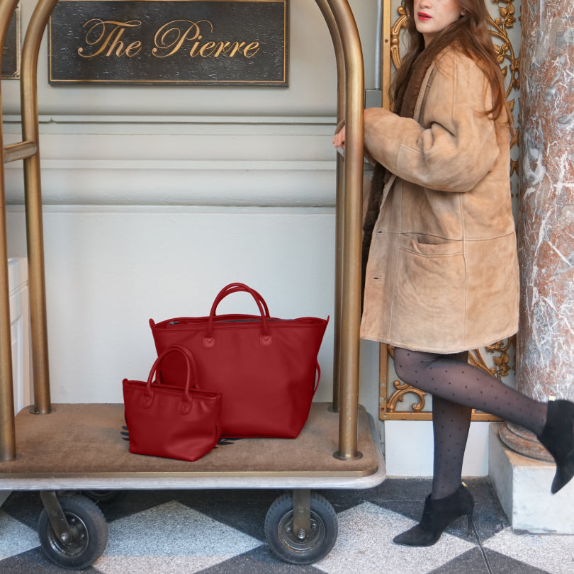 The Vegan Leather Go-Tote - Port – Cincha Travel