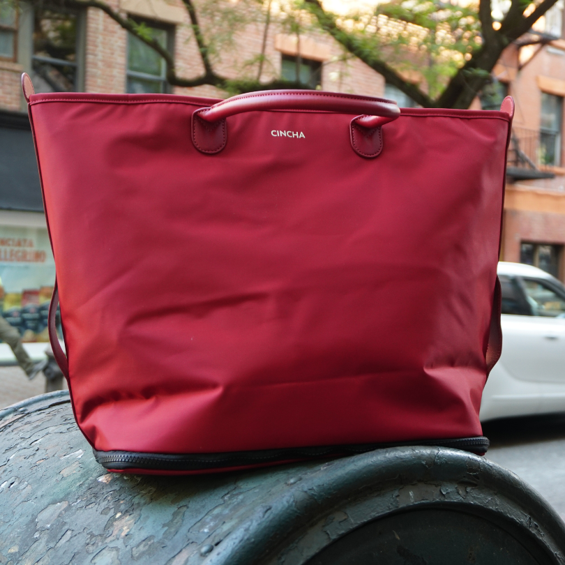 The Expandable Tote - Cherry – Cincha Travel