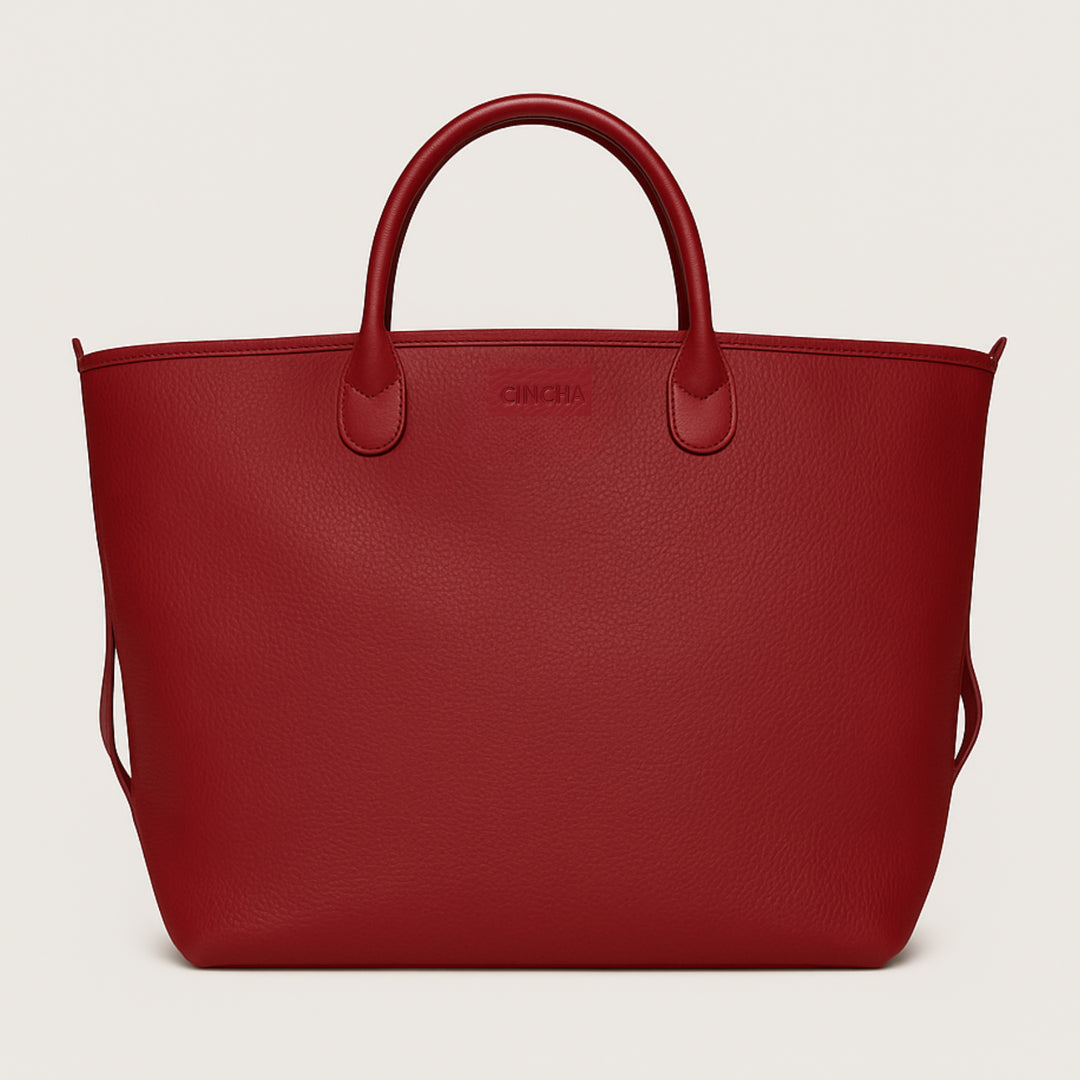 The Vegan Leather Go-Tote - Port – Cincha Travel