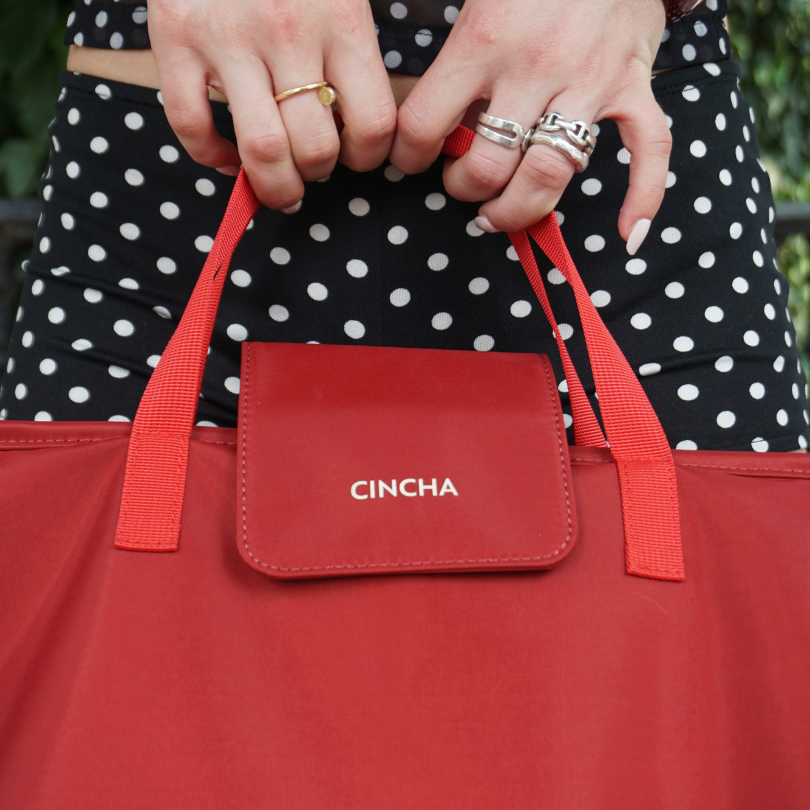 The Nylon Zip-All Tote - Cherry – Cincha Travel