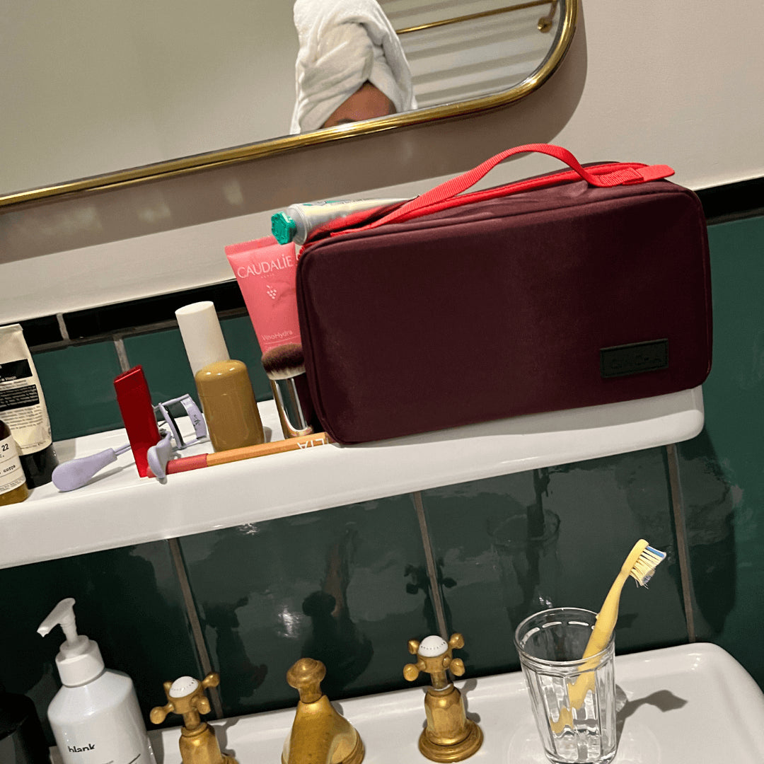 cinch top makeup travel bag The Small Toiletry Bag