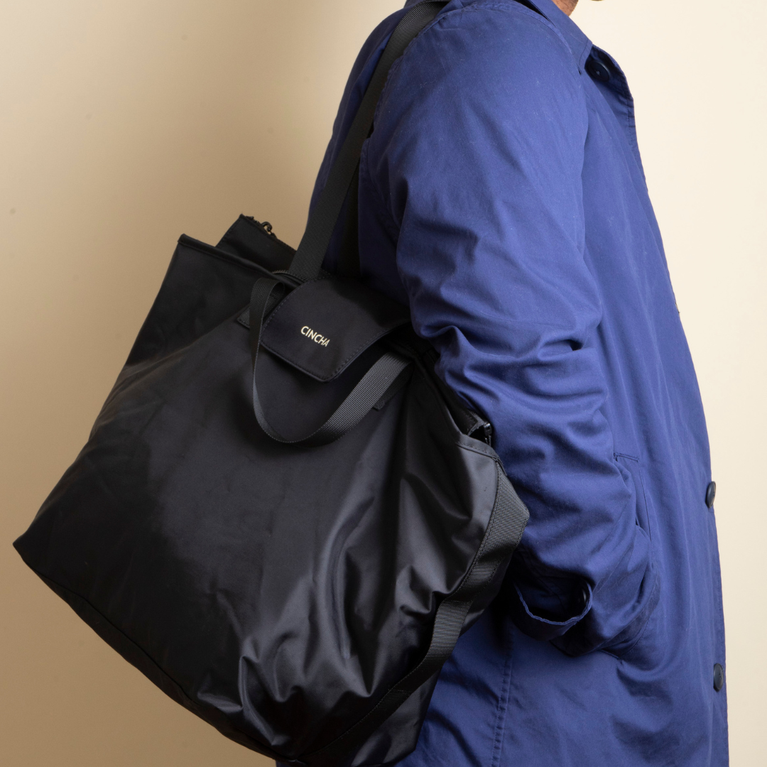 The Nylon Zip-All Tote - Jet – Cincha Travel