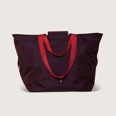 The Nylon Zip-All Tote - Merlot – Cincha Travel