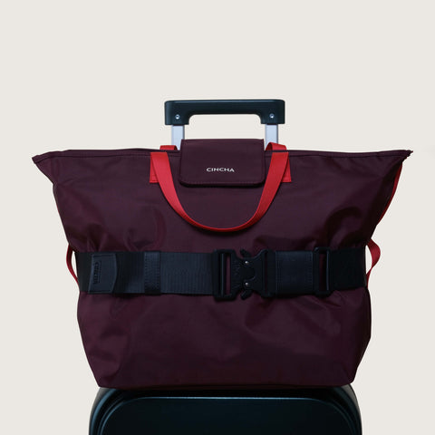 The Nylon Zip-All Tote - Merlot – Cincha Travel