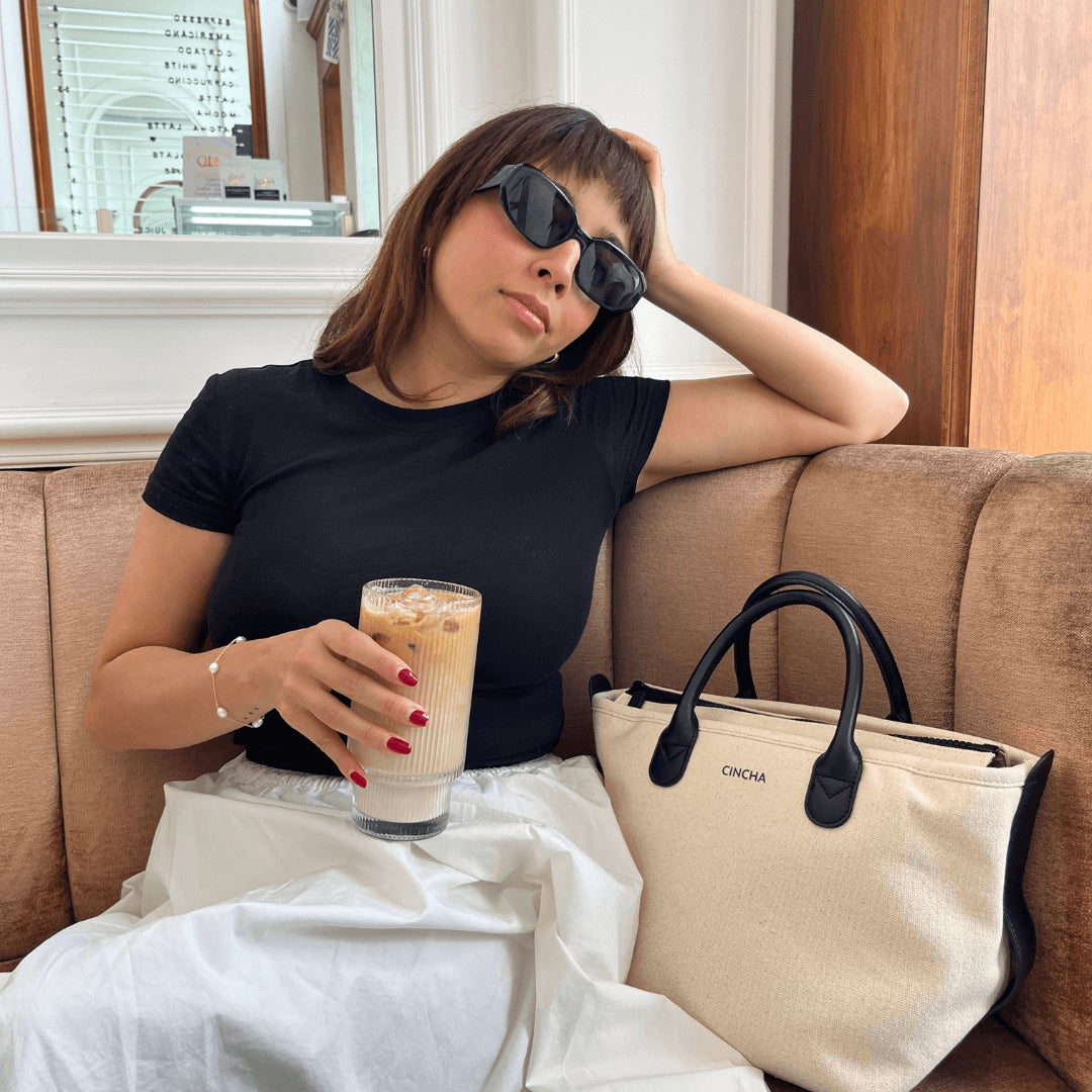 The Mini Canvas Go-Tote - Cream – Cincha Travel
