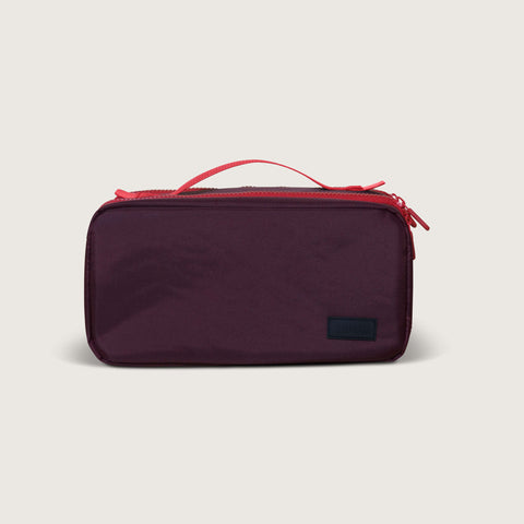 burgundy travel makeup bag The Small Toiletry Bag